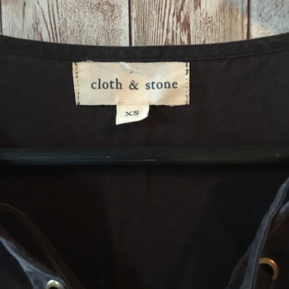 3/$25 Cloth & Stone Lace Up Tunic Dress - Picture 3 of 6